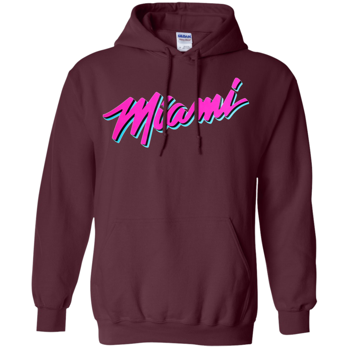 Miami Heat Vice Hoodie - Maroon / S - Sweatshirts