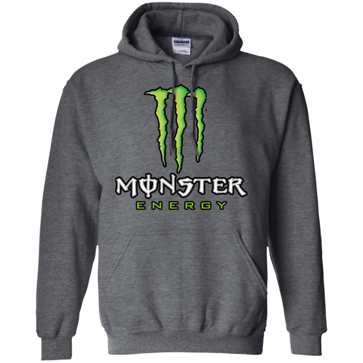 Monster Energy Hoodie - Dark Heather / S - Sweatshirts