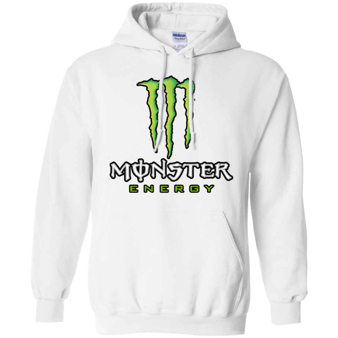 Monster Energy Hoodie - White / S - Sweatshirts