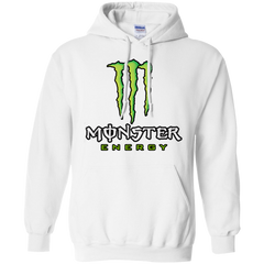 Monster Energy Hoodie - White / S - Sweatshirts