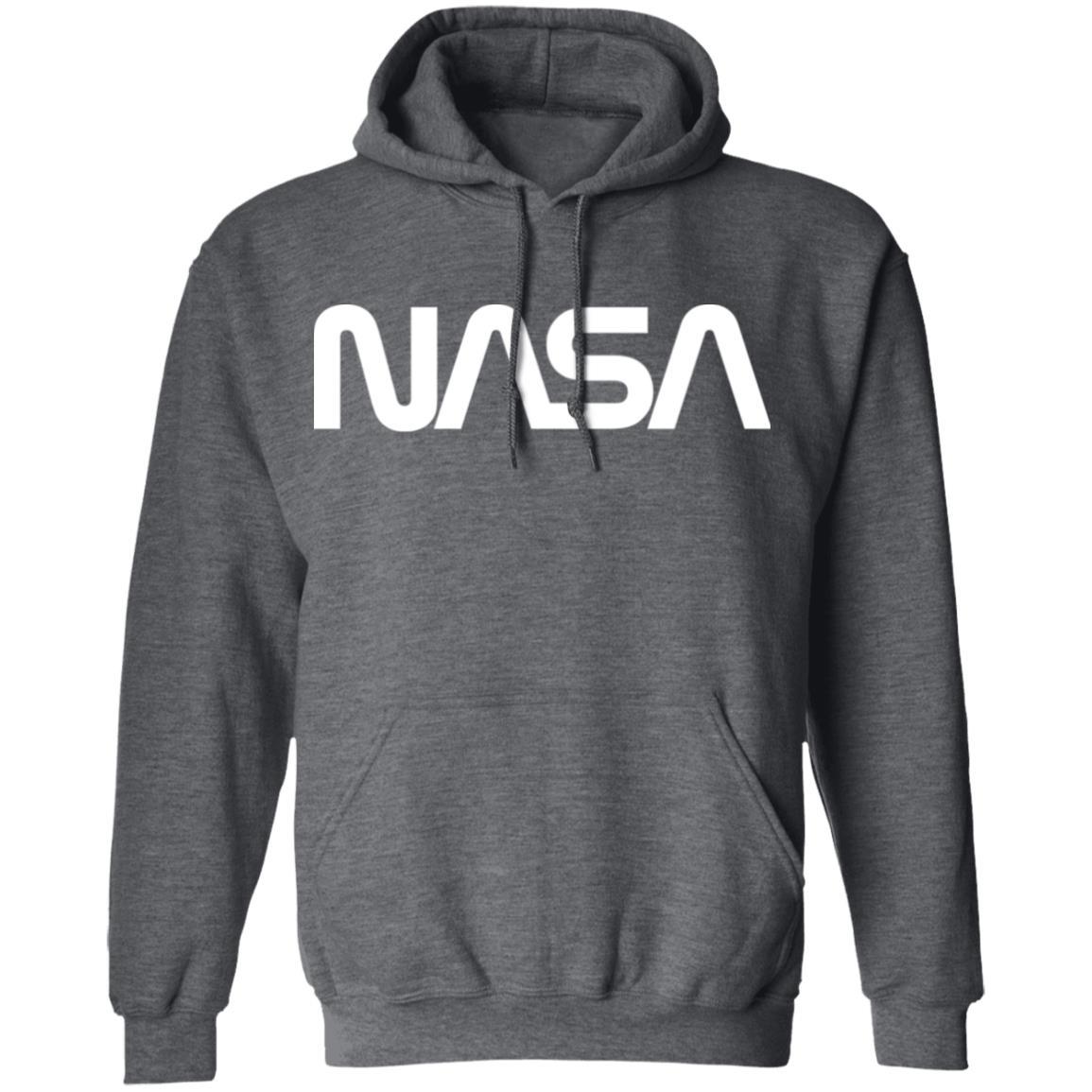 Nasa Hoodie Mens - Dark Heather - NINONINE