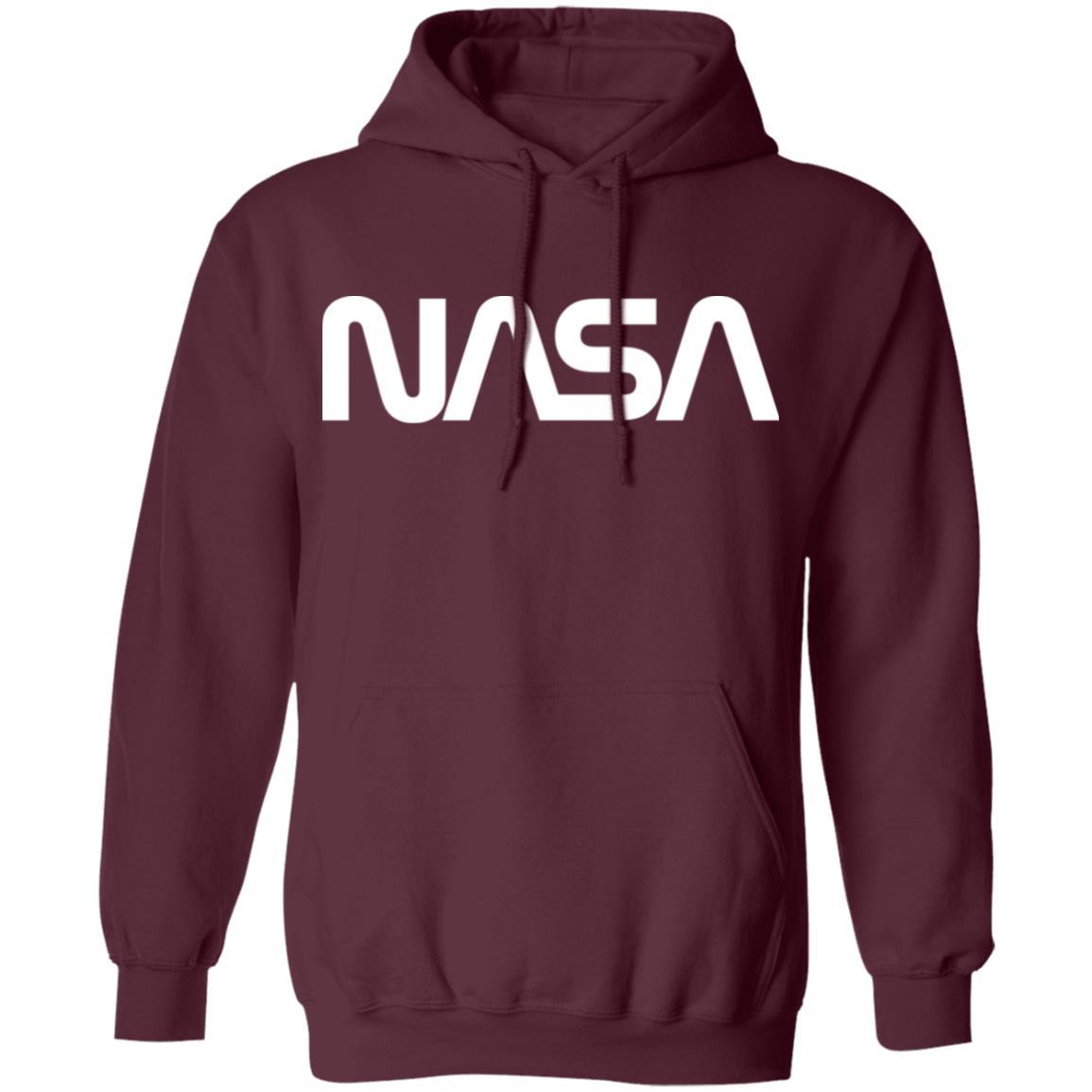 Nasa Hoodie Mens - Maroon - NINONINE