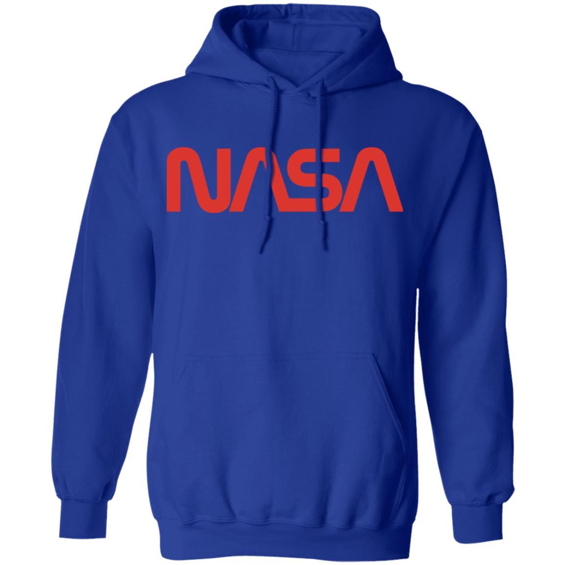 Nasa Hoodie Mens Red - Royal - NINONINE