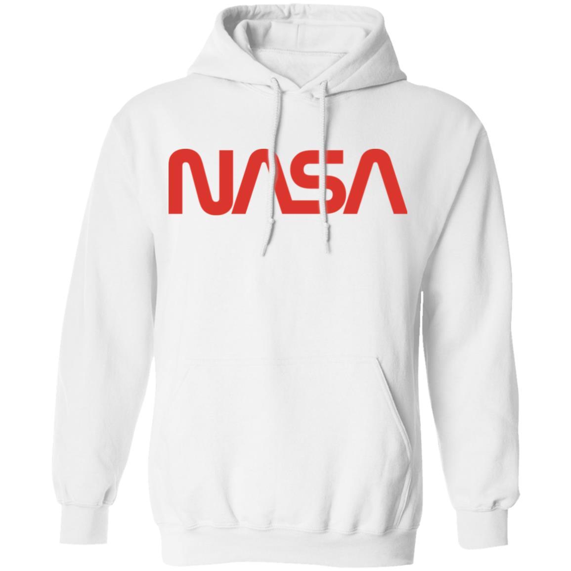 Nasa Hoodie Mens Red - White - NINONINE