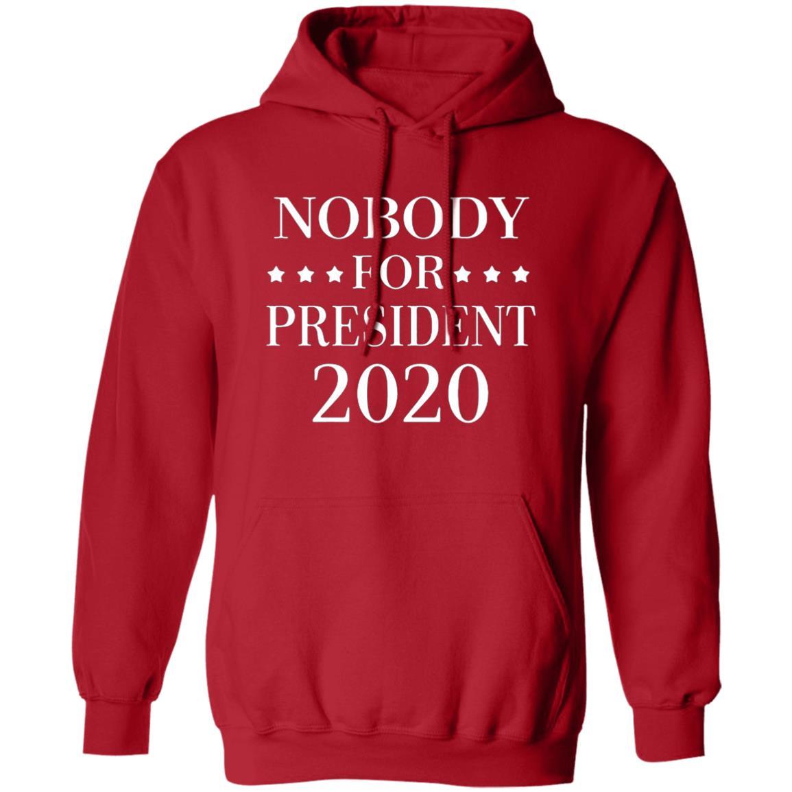 Nobody For President 2020 Hoodie - Red - NINONINE