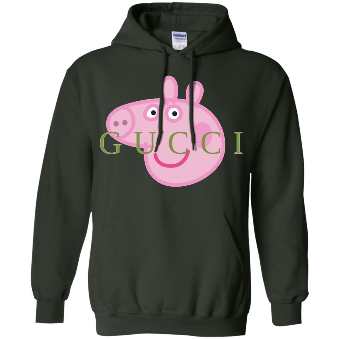 Peppa Pig Gucci Hoodie - Forest Green / S - Sweatshirts