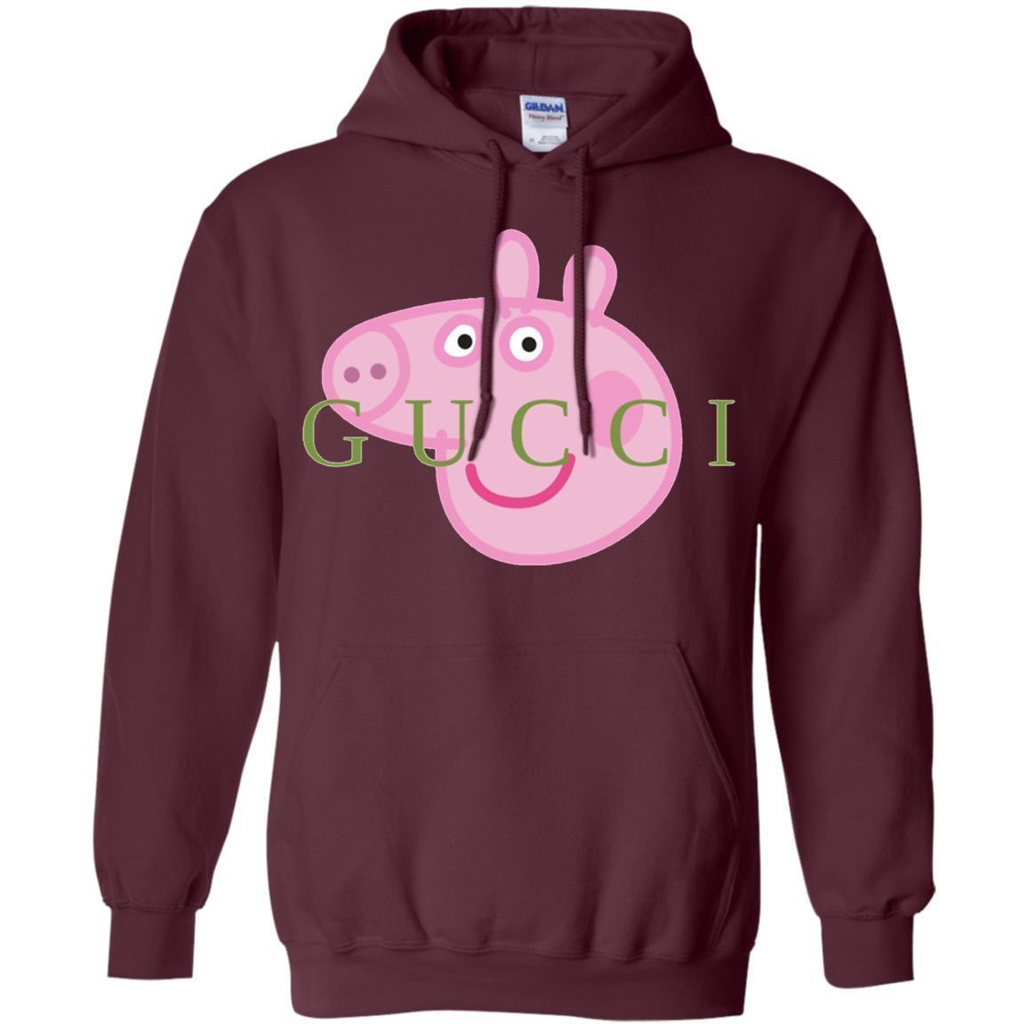 Peppa Pig Gucci Hoodie - Maroon / S - Sweatshirts