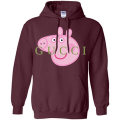 Peppa Pig Gucci Hoodie - Maroon / S - Sweatshirts