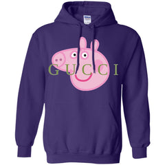 Peppa Pig Gucci Hoodie - Purple / S - Sweatshirts