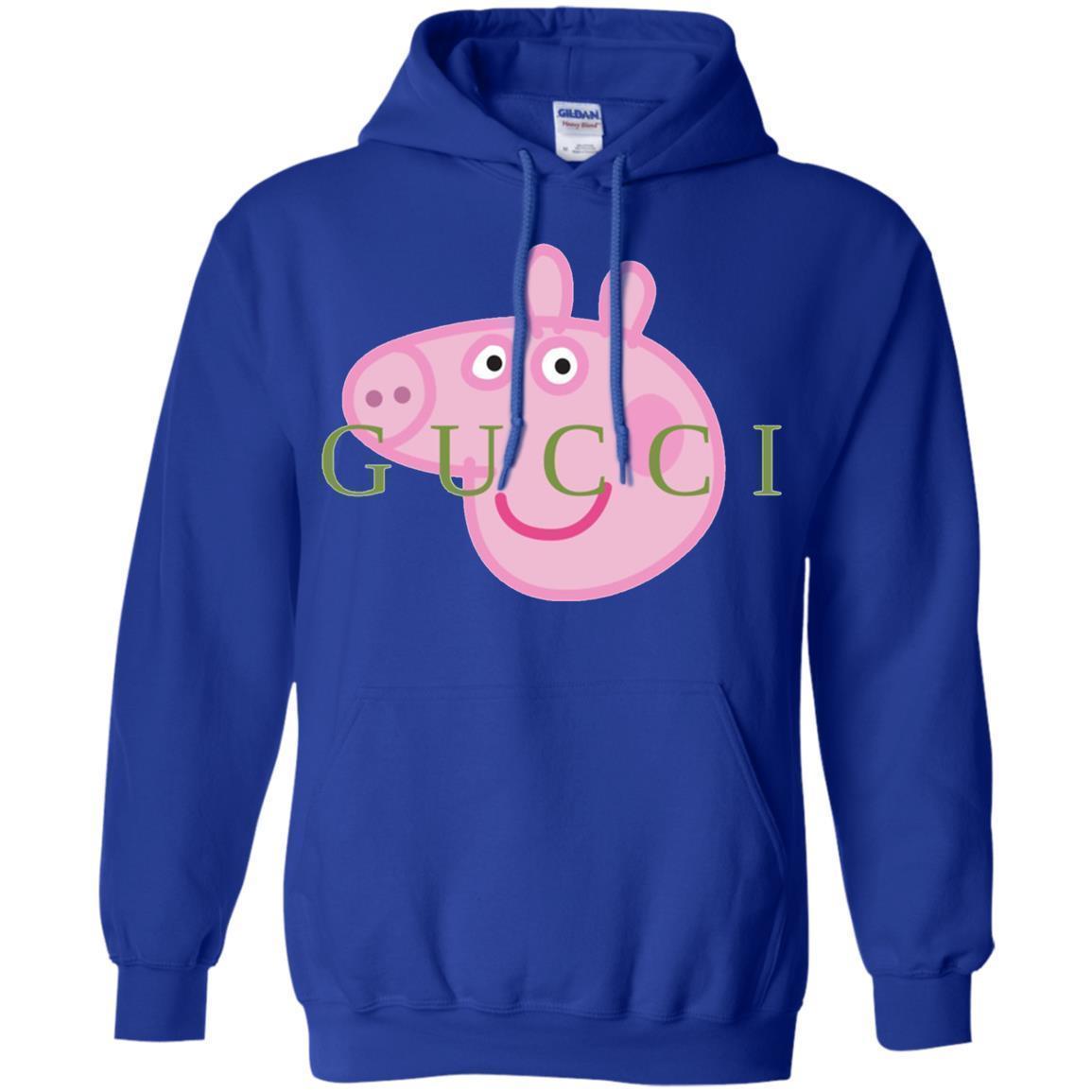 Peppa Pig Gucci Hoodie - Royal / S - Sweatshirts