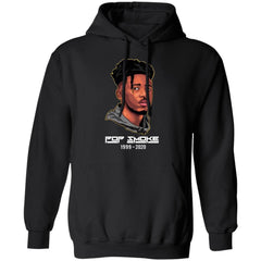 Pop Smoke Hoodie - Black - NINONINE