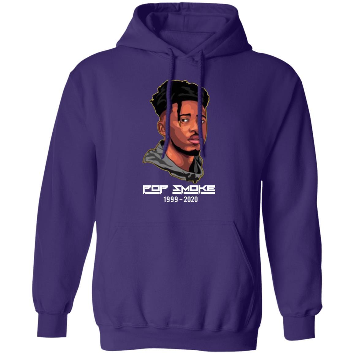 Pop Smoke Hoodie - Purple - NINONINE