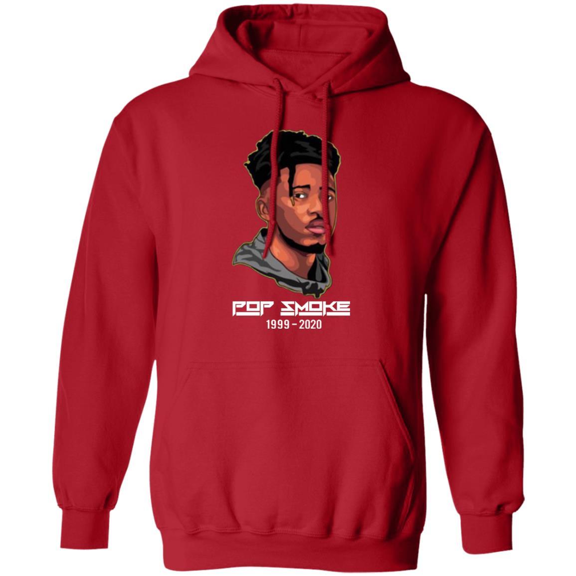 Pop Smoke Hoodie - Red - NINONINE