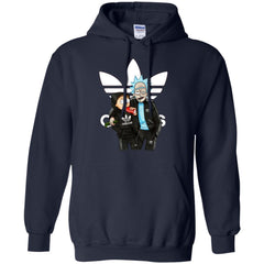 Rick And Morty Adidas Hoodie - Navy / S - Sweatshirts