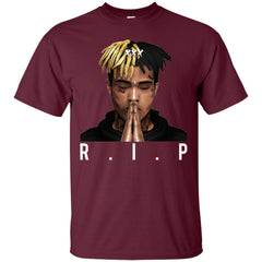 Rip XXXTentacion Shirt - Maroon / S - T-Shirts