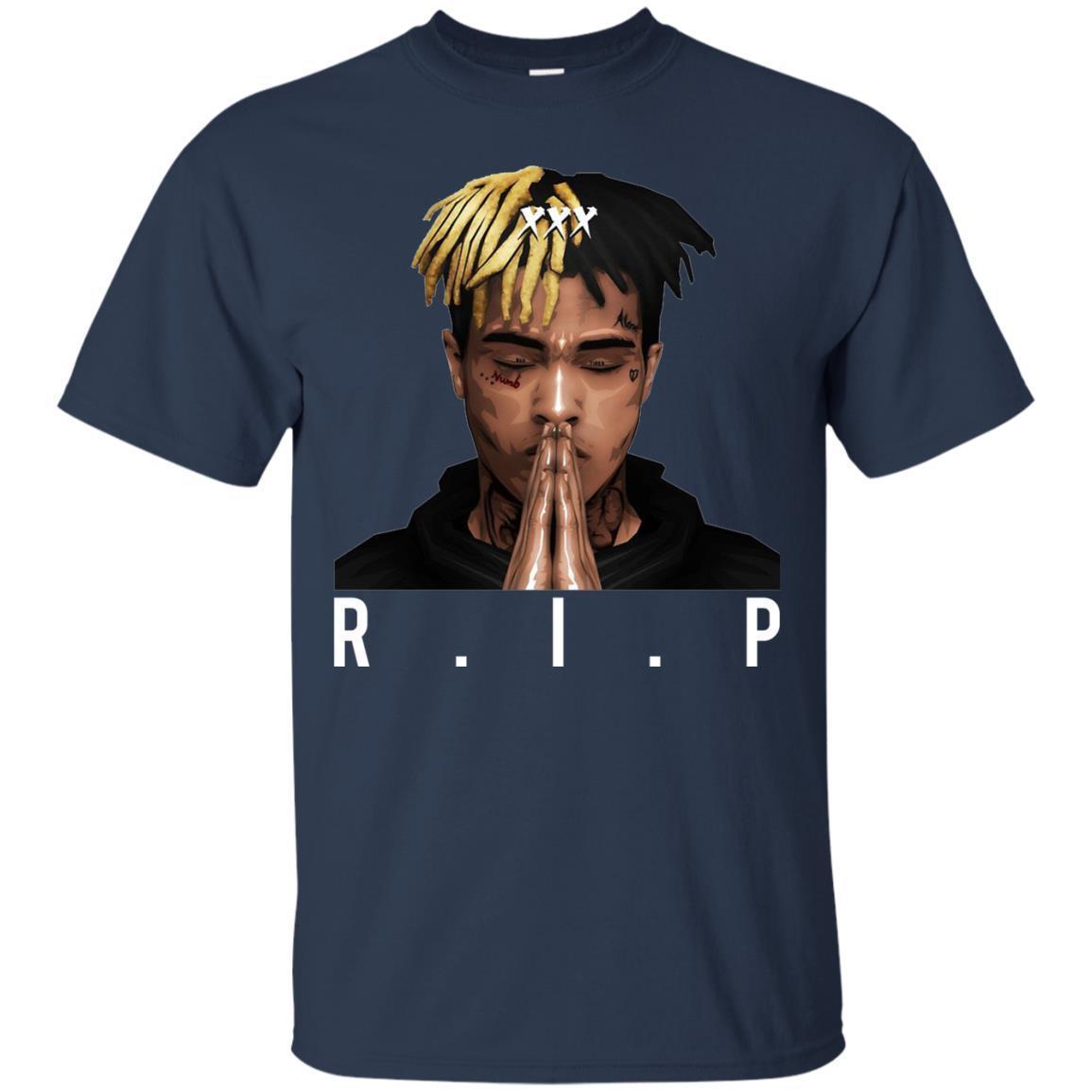 Rip XXXTentacion Shirt - Navy / S - T-Shirts