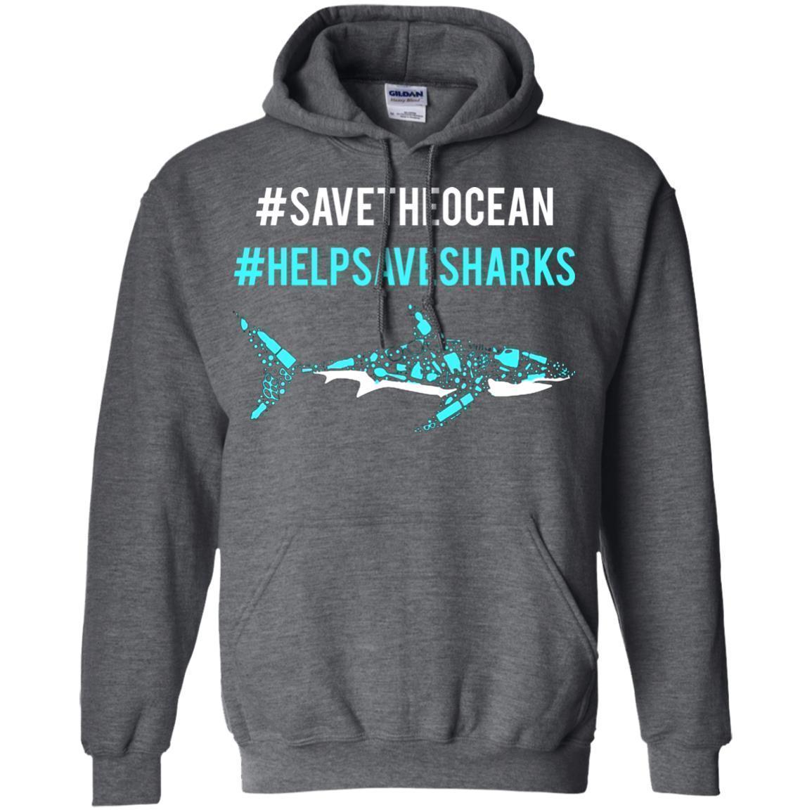 Save The Ocean Help Save Sharks Hoodie - NINONINE