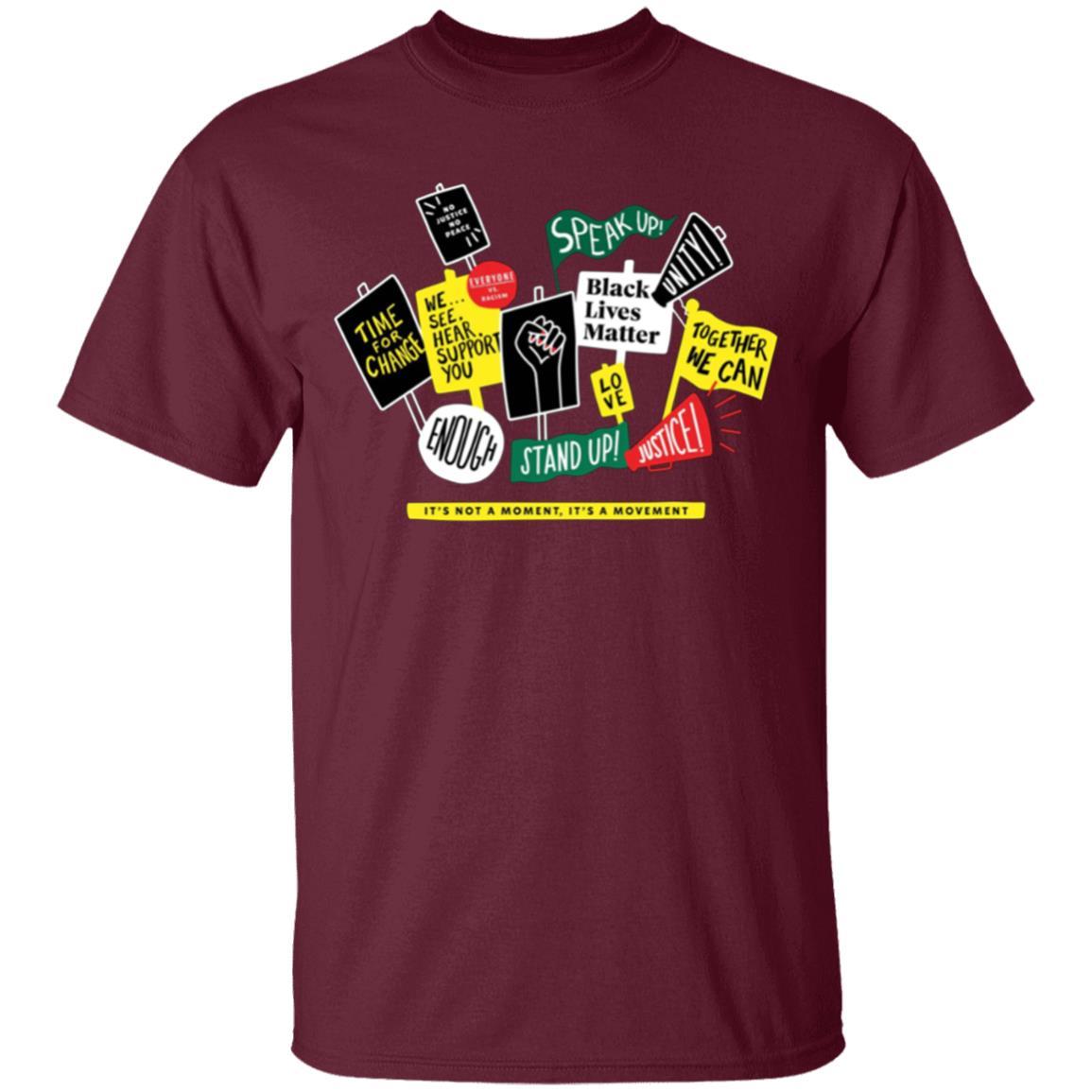 Starbucks Black Lives Matter Shirt - Maroon - NINONINE