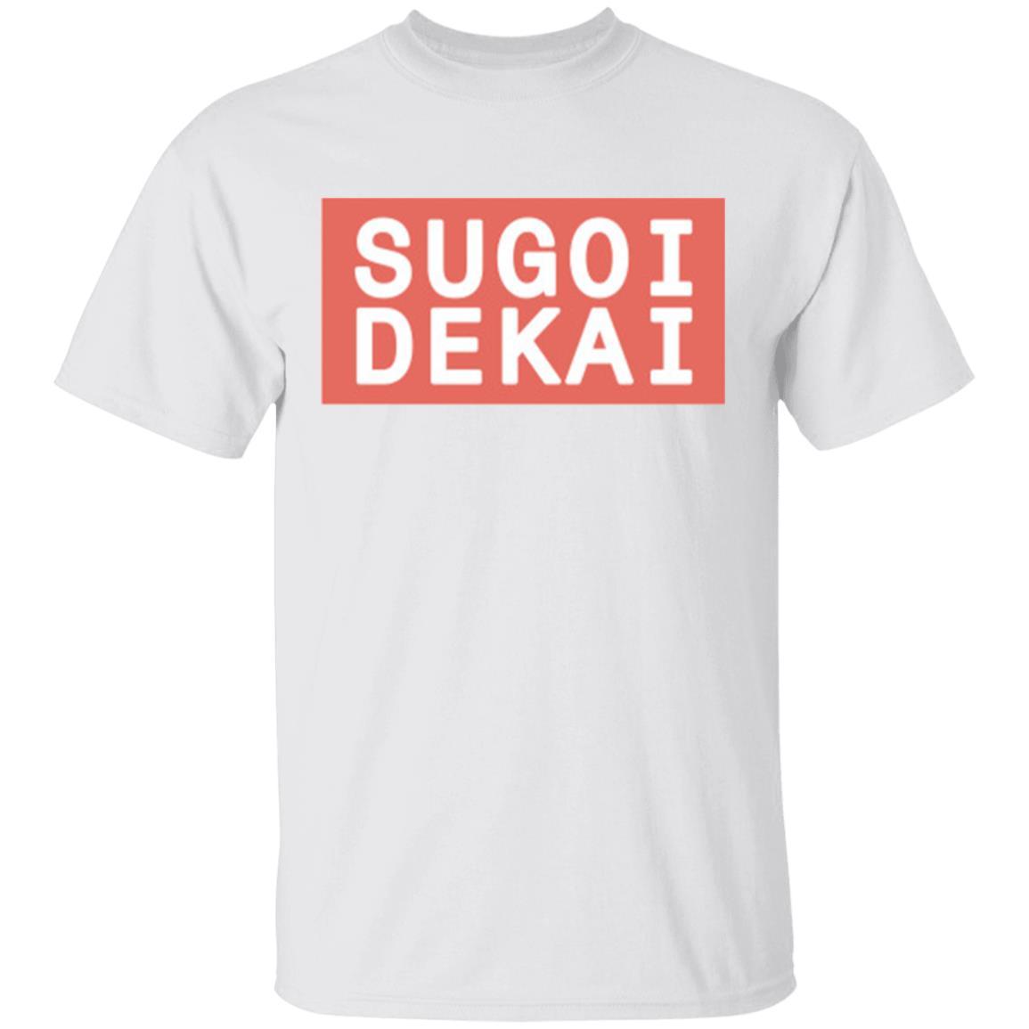 Sugoi Dekai Shirt - White - NINONINE