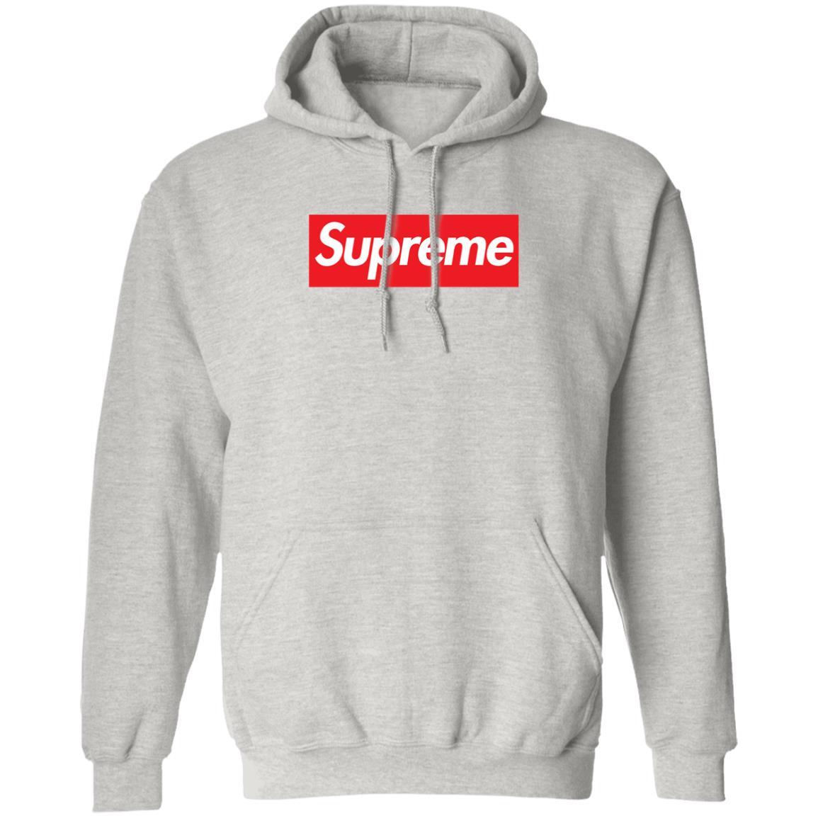 Supreme Box Logo Hoodie - Ash - NINONINE