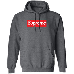 Supreme Box Logo Hoodie - Dark Heather - NINONINE