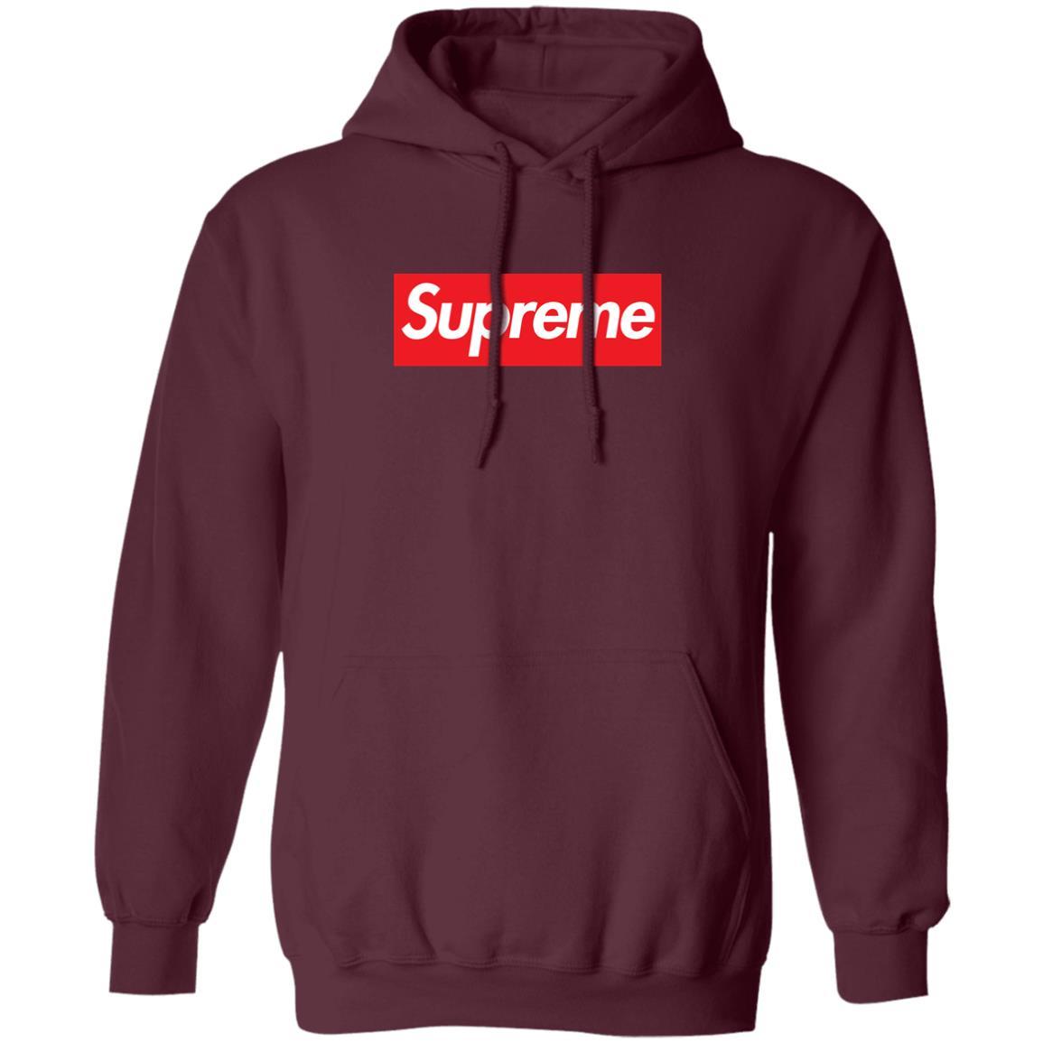 Supreme Box Logo Hoodie - Maroon - NINONINE