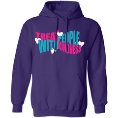 Treat People With Kindness Hoodie - Purple - NINONINE