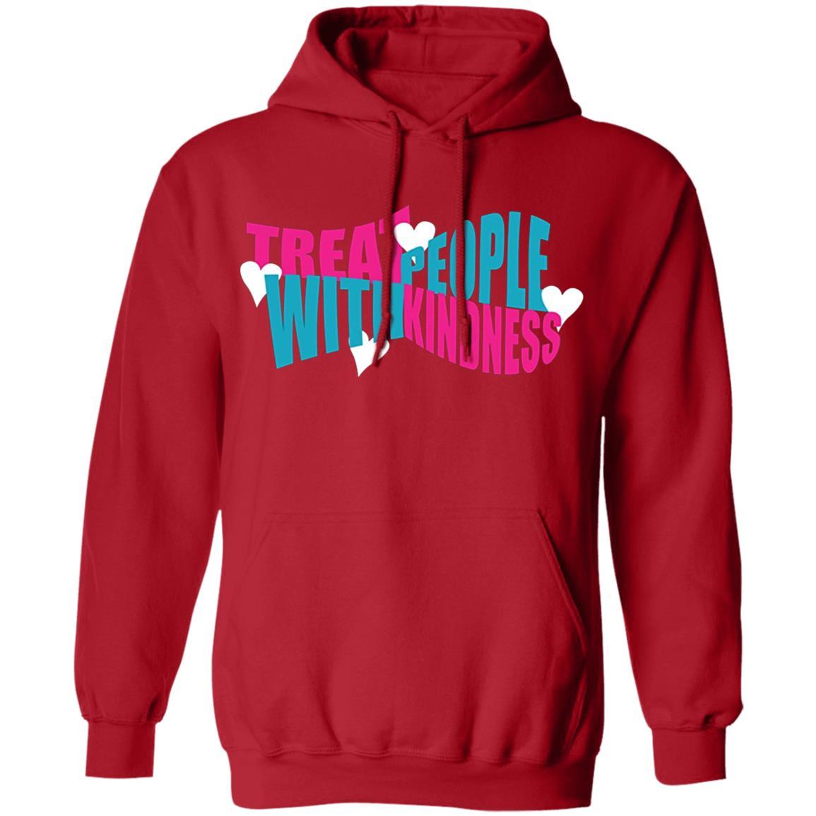 Treat People With Kindness Hoodie - Red - NINONINE