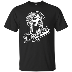 Tupac Dodgers Shirt - Black / S - T-Shirts