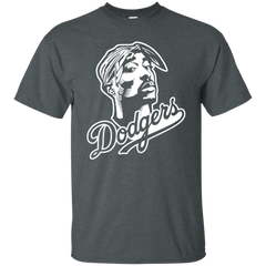 Tupac Dodgers Shirt - Dark Heather / S - T-Shirts