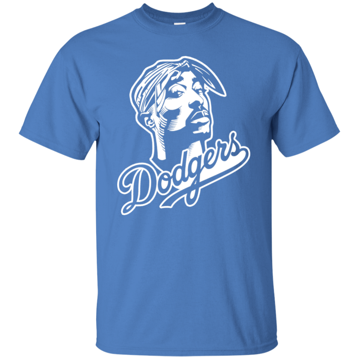 Tupac Dodgers Shirt - Iris / S - T-Shirts