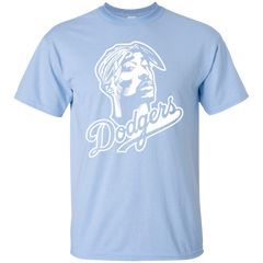 Tupac Dodgers Shirt - Light Blue / S - T-Shirts