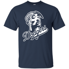 Tupac Dodgers Shirt - Navy / S - T-Shirts