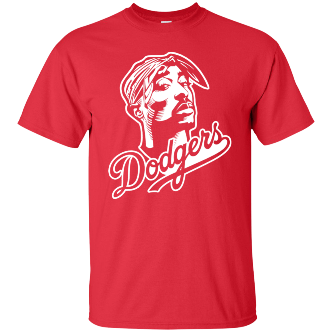 Tupac Dodgers Shirt - Red / S - T-Shirts