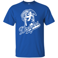 Tupac Dodgers Shirt - Royal / S - T-Shirts