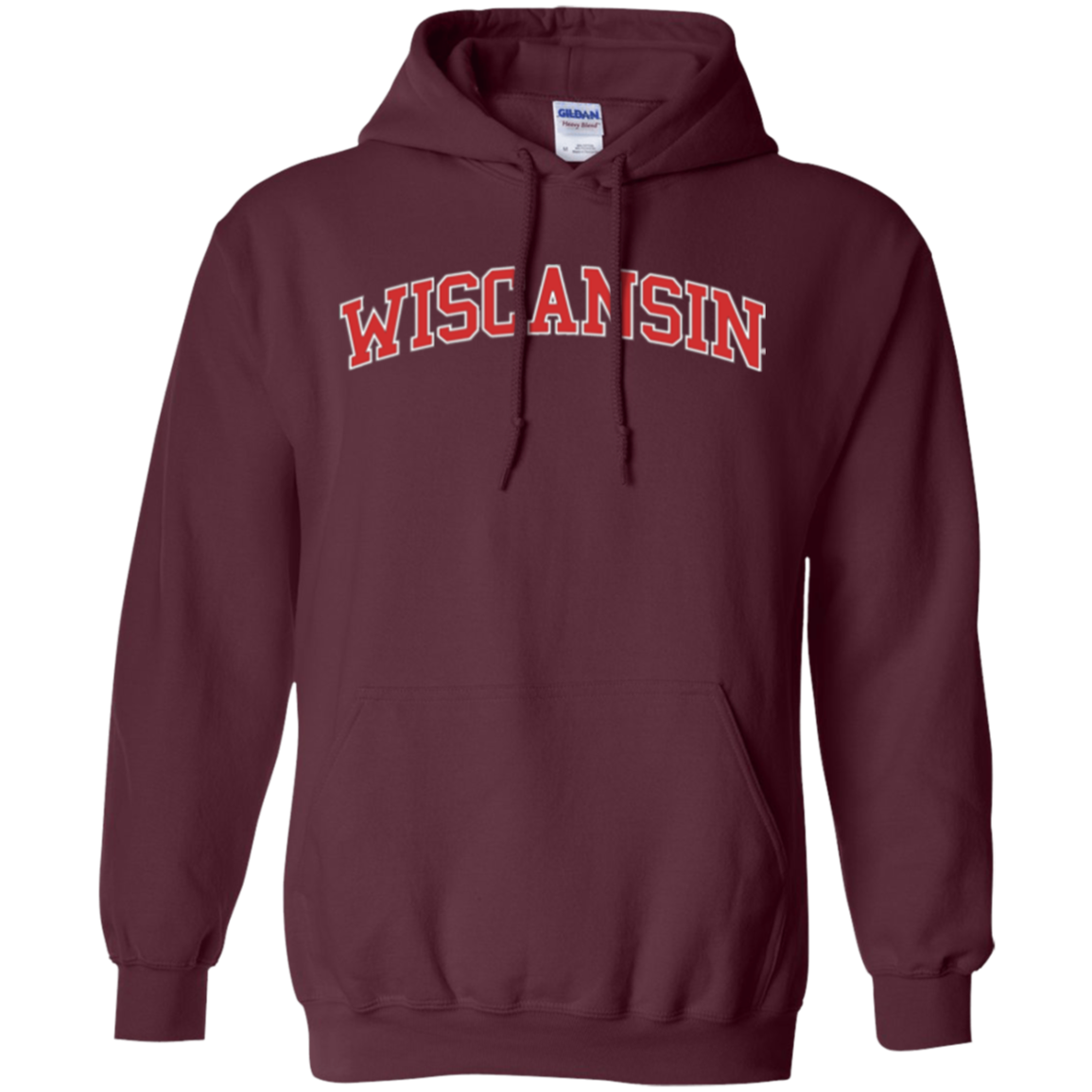 Wiscansin Hoodie - Maroon / S - Sweatshirts